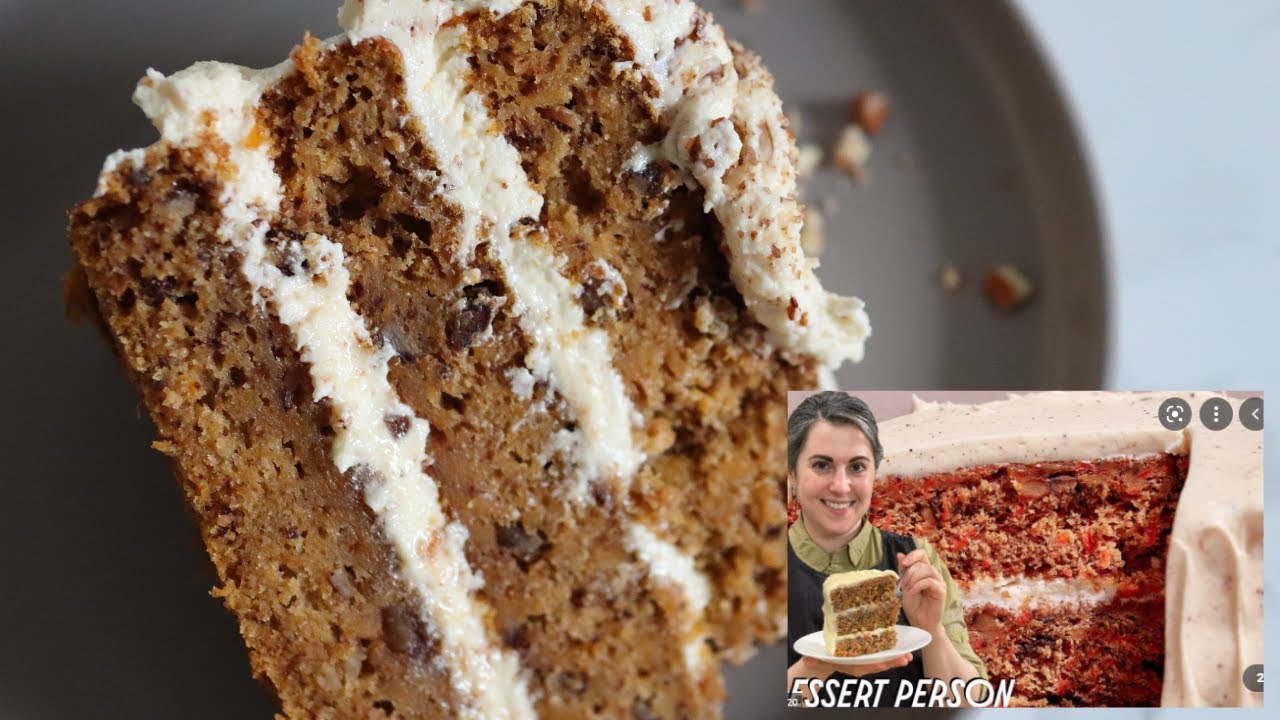 I tried Claire Saffitz's (Dessert Person) carrot cake recipe! Girl