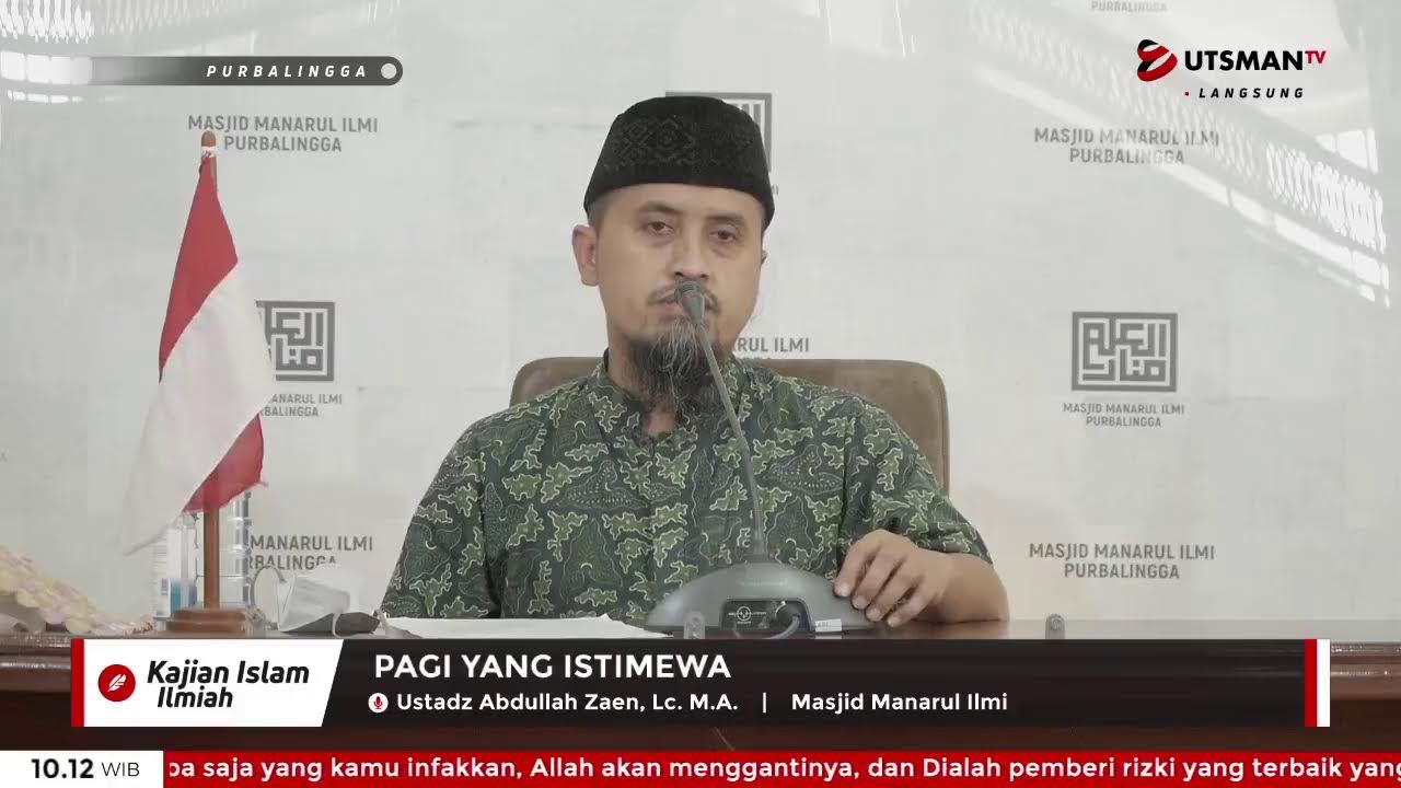 ⁣LIVE PAGI YANG ISTIMEWA - Ustadz Abdullah Zaen, Lc. M.A.