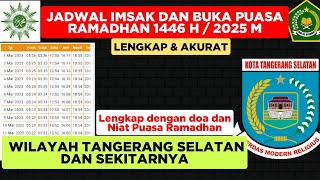 JADWAL IMSAK DAN BUKA PUASA KOTA TANGERANG SELATAN 2025 - DOA DAN NIAT PUASA RAMADHAN