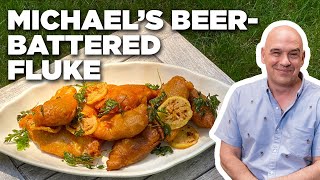 Michael Symon's Crispy Beer-Battered Fish | Symon's Dinners Cooking Out | Food Network