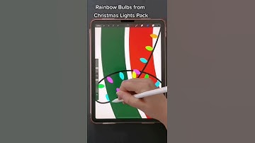 Christmas Light Brushes | Procreate Brushes | Digital Art | iPad Lettering