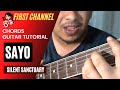 SAYO guitar tutorial - chords - Silent Sanctuary