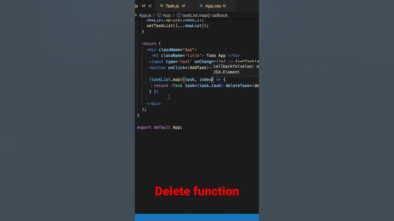 How to add delete button delete function youtube