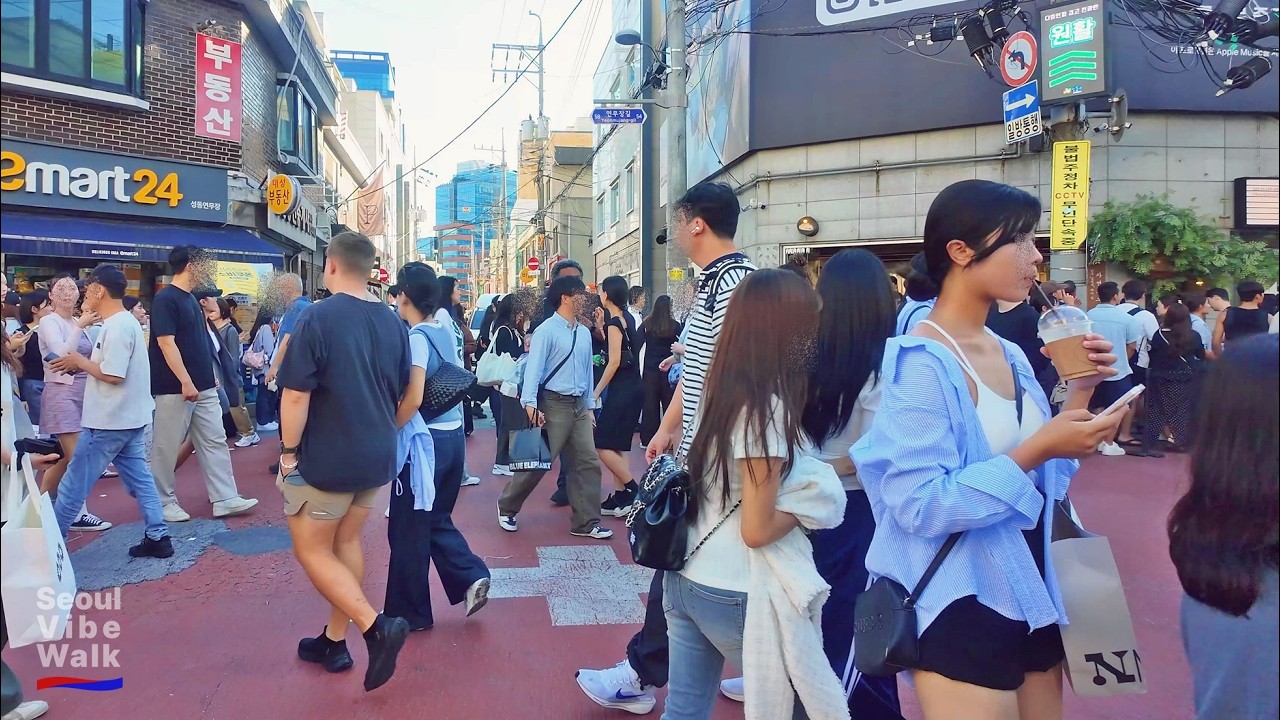 Dynamic Seoul Vibes 명동, 홍대, 성수동 | Walking Through Hongdae, Myeongdong & Seongsu (4K HDR)