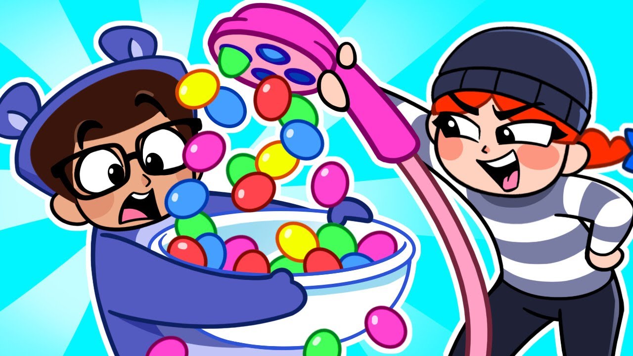 Magic Candy Shower Adventure 🍬🌧️ Don't Eat Too Many Sweets! 🍭 Kids Funny Cartoons