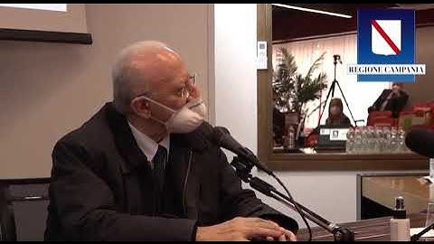 De Luca - Se avremo le dosi, puntiamo a fare 50mila vaccinazioni al giorno (08.03.21)