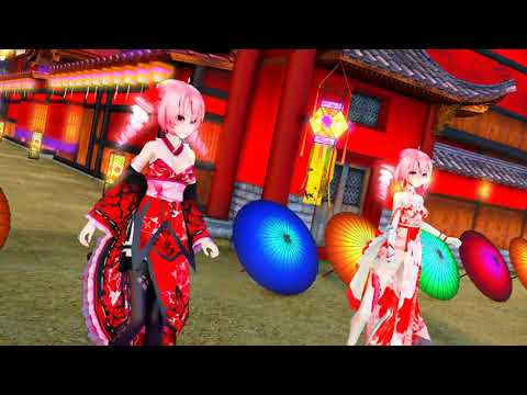 【重音テトたち】【MMD】Tda式着物重音テトで「ワールズエンド・ダンスホール」【カバーver】【動画：nairin】【投稿：老喬】 sm39258261
