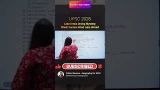 Lake Urmia क्यों सूख गई? | Iran Geography Current Affairs | UPSC Prelims 2026 | Pallavi Ma’am