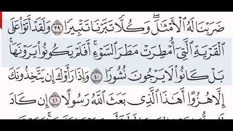 تلاوة سورة الفرقان من الآية (21-55)