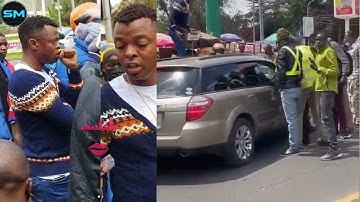 DRAMA! Ringtone Apoko Beaten by Robert Alai at Kilimani
