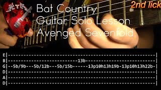 Bat Country Guitar Solo Lesson - Avenged Sevenfold (with tabs) chords