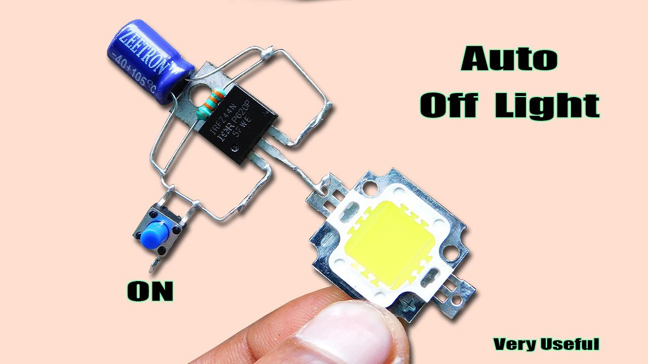 Automatic LED Light OFF Circuit - YouTube