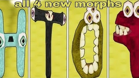 Update how find the all 4 new morphs real letters|Backrooms Morphs.