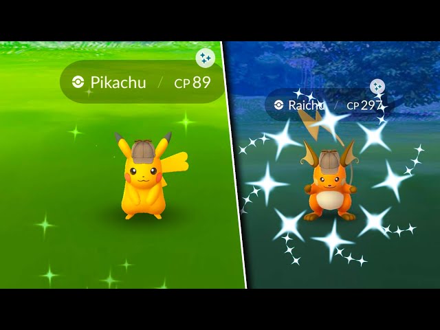 I FOUND SHINY DETECTIVE PIKACHU IN POKEMON GO! Shiny Detective Raichu  Evolution / Shiny BOOSTED 