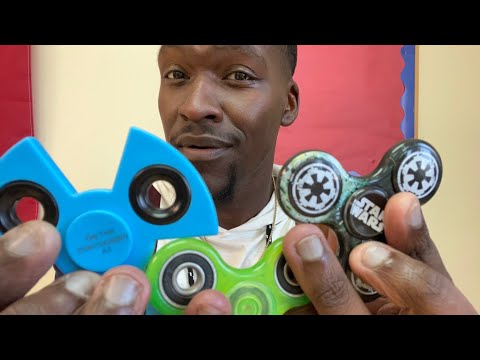 Fast ASMR (visual triggers + fidget spinner sounds)