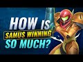 How is SAMUS WINNING SO MUCH in Smash Ultimate??