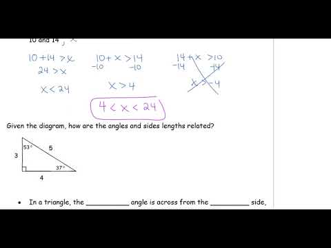 Indirect Proof and Inequalities in One Triangle