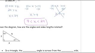 Indirect Proof and Inequalities in One Triangle