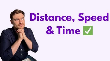 How to do Speed, Distance, Time questions ✅