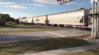 FEC TRAIN 210#3033@8:05am w/two yellow ex-up units