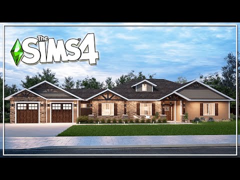 REAL TO SIMS: MODERNIZED CRAFTSMAN HOME || The Sims 4: Speed Build (NO CC)