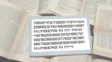 Numbers in My Mind (Lyric Video)