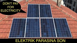 GENERATE YOUR OWN ELECTRICITY, SOLAR PANEL INSTALLATION WITH ALL STAGES. FREE ELECTRICITY