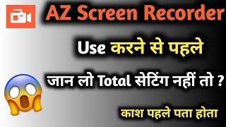 AZ Screen Recorder app कैसे  use करे   @ankitvarmatech screenshot 2