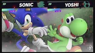 Super Smash Bros Ultimate Amiibo Fights – 9pm Poll Sonic vs Yoshi