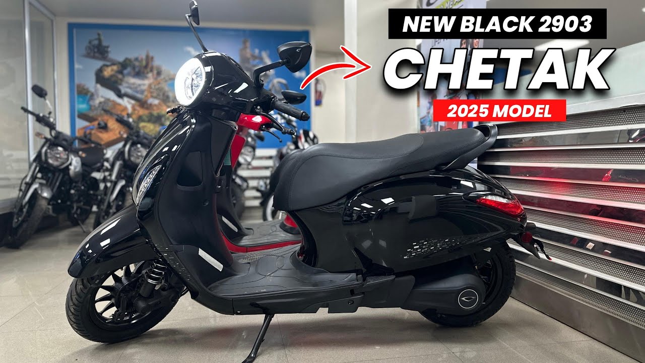 2903 2025 Bajaj Chetak 2903 All Black Review 💥| 123 km/ch Range | Better ...