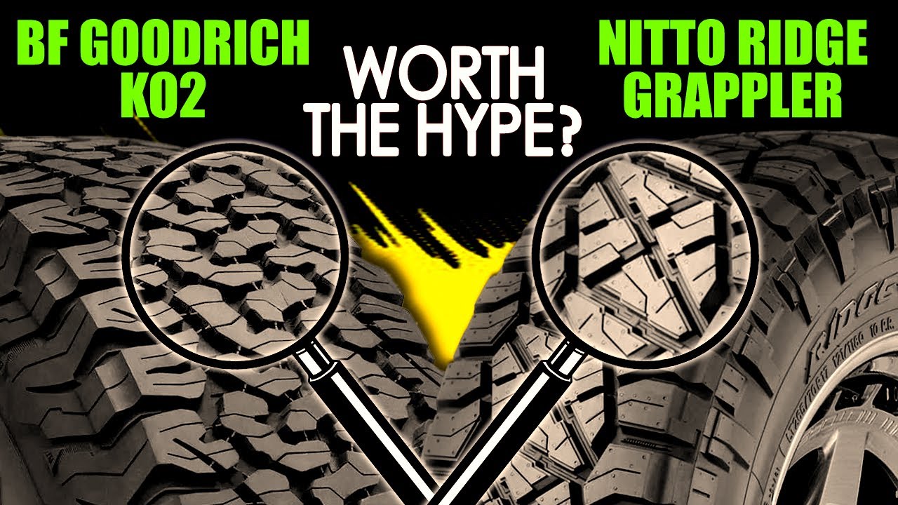 BF Goodrich KO2 vs Nitto Ridge Grappler - YouTube