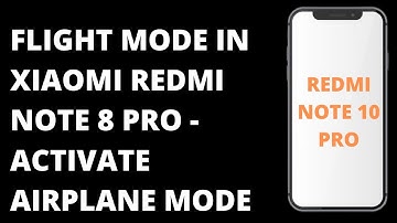 Flight Mode in Xiaomi Redmi Note 10 Pro - Activate Airplane Mode