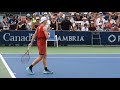 2019 ATP 1000 Rogers Cup Montreal Denis Shapovalov practice hitting with Borna Coric