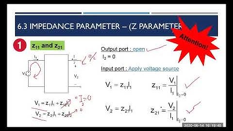 Chapter 6: Two Port Network (Z-parameter)