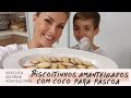 BISCOITINHOS AMANTEIGADOS COM COCO PARA A PÁSCOA | COZINHANDO EM FAMÍLIA