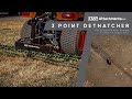 Tractor 3 point dethatcher rake  cmp attachments