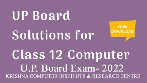 Class 12 Computer Science Important Question 2022| UP BOARD 12th Computer Science Highlight Exam2022