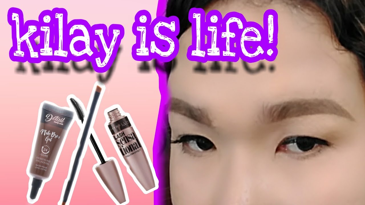 How to do eyebrow using eyebrow gel and mascara YouTube