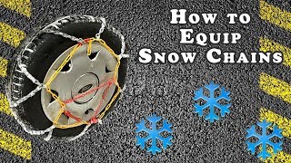 How to equip Snow Chains