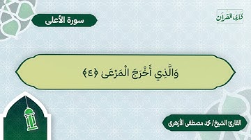سورة الاعلى | بصوت القارئ الشيخ محمد مصطفى الأزهري