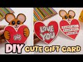 Make a Cute Gift Card in Minutes! Simple & Adorable 🥰| Cute Gift Idea | How to make|@tinkerartist