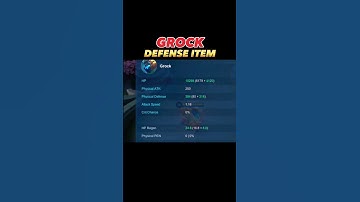 DEFENSE ITEM ✅OR PHYSICAL DAMAGE ✅ #mobilelegends #mlbb #mlbbcreatorcamp #grock #fyp #foryou