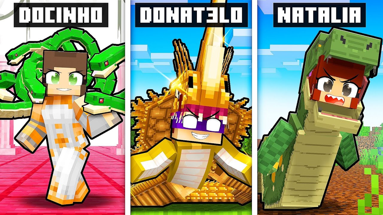 MINECRAFT... MAS TEMOS RAÇAS de COBRAS!!