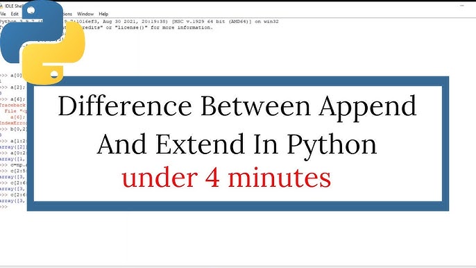 Python Difference between List append() vs extend() - Spark By