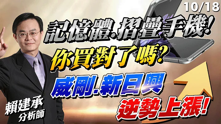 2023/10/18 指数下杀，个股表态! 记忆体、折叠手机! 你买对了吗? #威刚 #新日兴 逆势上涨! ｜赖建承分析师 - 天天要闻