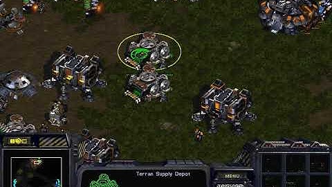 StarCraft: Brood War - 3 Terran vs 3 Zerg ( 3 Computer vs 3 Computer ) AI vs AI - Friends98 map
