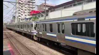 EF64-1031＋E217系Y-109+Y-122 廃車回送　　西八王子駅を通過！