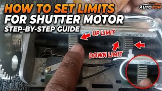 How to set limit for shutter motor | Gate motor limit setting | Shutter motor limit adjustment