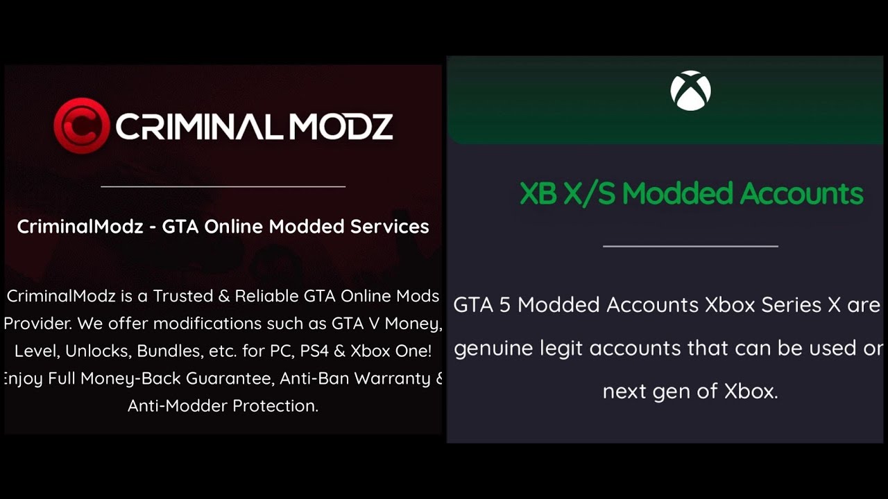 Gta V Money Drops/Modded Accounts Ps4/Ps5, Xbox One S/X & Pc