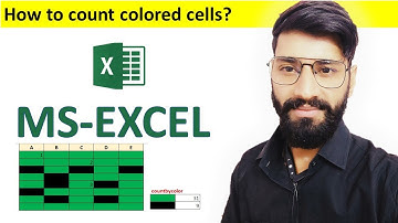 How to count colored cells in Excel with VBA Code #excel #count #function